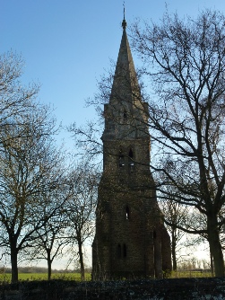 The spire of St John,  Little Brington