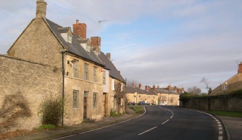 The road through Aynho. 