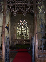Interior of St Mary Magdalene Church. 